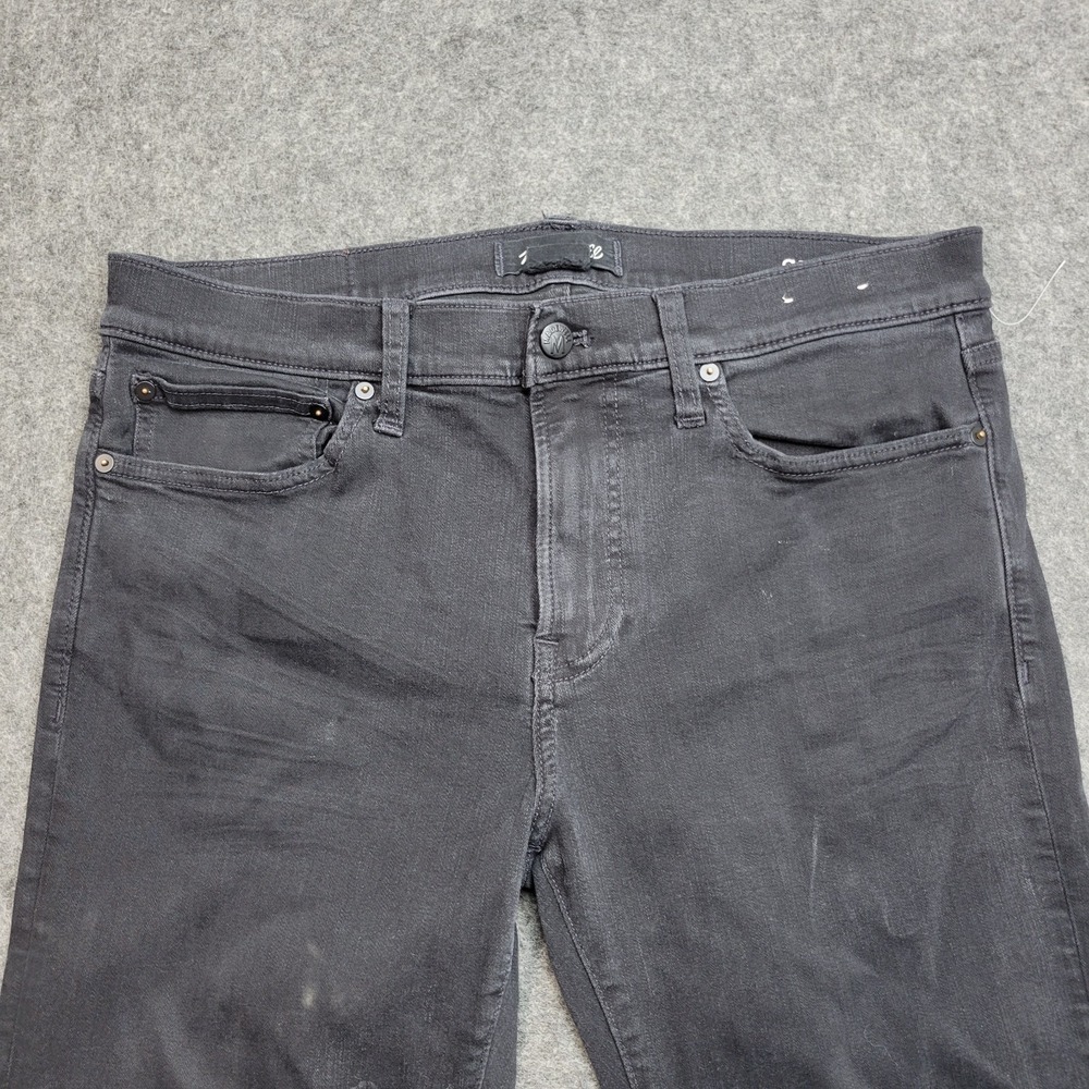 Madewell Jeans Womens 33x34 Black Denim Slim Fit Boho Streetwear Grunge Festival - Picture 5 of 14